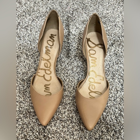 Sam Edelman Women's Beige Pointed 3" Heel - Picture 1 of 3